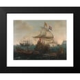 thumbnail image 2 of Hendrik Cornelisz. Vroom 14x12 Black Modern Framed Museum Art Print Titled - Dutch Ships Ramming Spanish Galleys off the English Coast, 3 October 1602 (1617), 2 of 5