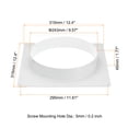 thumbnail image 2 of Unique Bargains Plaque Murale de Raccord de Conduit 10 Pieds pour Évent de Sécheuse, Carrée à Ronde avec Pince pour Refroidissement d'Air et Ventilation, Blanc, 2 of 5