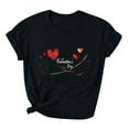 thumbnail image 2 of PNTUTB Women'S Lover Printed T-Shirt Round Neck Short Sleeved, 2 of 5