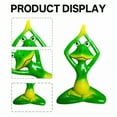 thumbnail image 3 of ICERUN 3Pcs Garden Statues,Resin Green Meditating Frog Sculpture Lawn Ornaments,Rain Resilience Garden Sculptures,Style3, 3 of 7