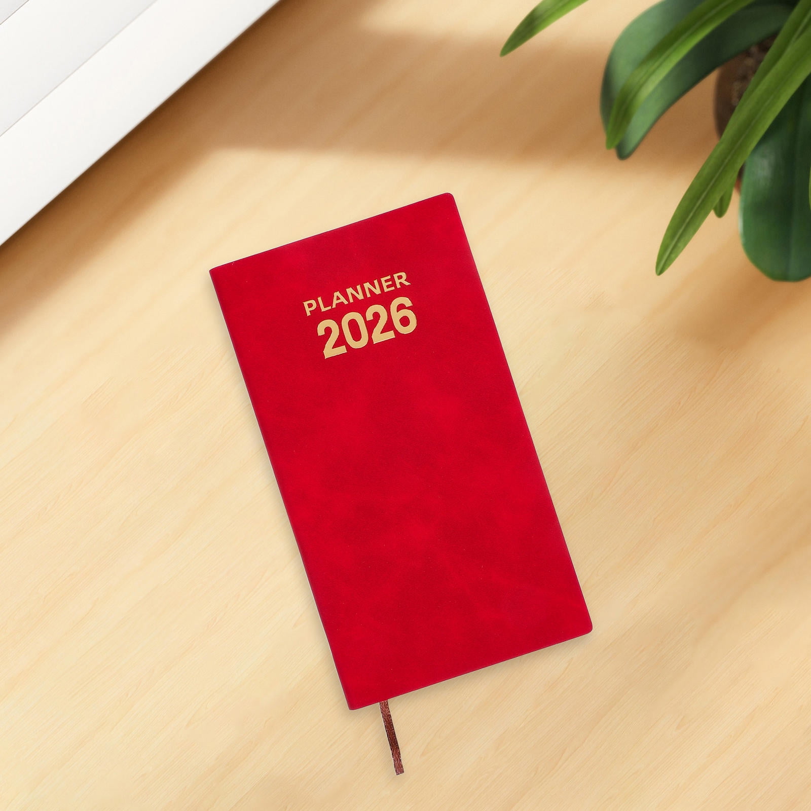 OUNONA Desk Planner Notebook with Thick Paper Portable Size for Daily Schedule Notes and Organization