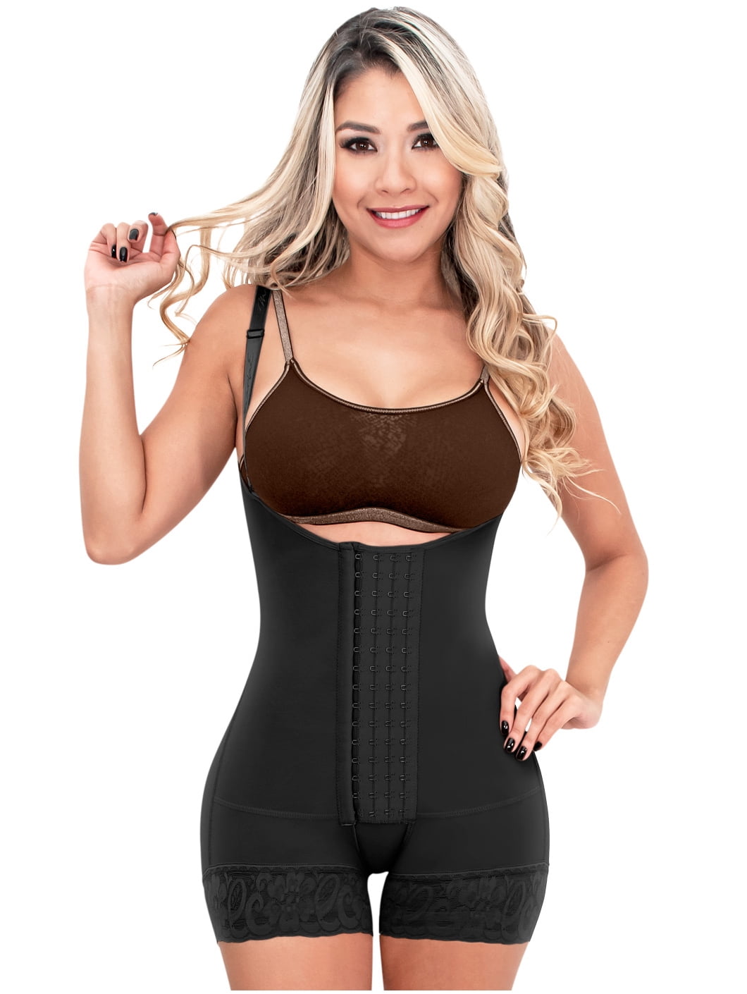 SONRYSE 066 Fajas Colombianas Reductoras Postpartum Girdle Full Body  Shapewear Shaper for Women Black XL 