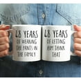 thumbnail image 3 of Koyal Wholesale 48th Anniversary Coffee Mug, 48 Years of Wearing the Pants in the Family, Letting Him Think, 2-Pk, 3 of 4