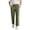 ZA-Army Green-linen pants, variant on Yourumao Linen Pants for Girls 4-14 Year Elastic Waist Straight Leg Pants Lightweight Solid Summer Pants with Pocket