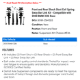 thumbnail image 2 of Front and Rear Shock Strut Coil Spring Sway Bar Link Kit - Compatible with 2000 BMW 328i Base, 2 of 2