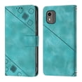 thumbnail image 2 of Compatible with Nokia C12 Classic Embossed PU Leather Case with Card Holder Shockproof Cover, 2 of 5