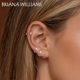thumbnail image 3 of Briana Williams 8 Pairs Stay Close Hoop Huggie Half Hoop Earrings Cartilage Helix Open Hugging for Women, 3 of 7