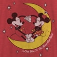 thumbnail image 2 of Women's Mickey & Friends Star Crossed Lovers Racerback Tank Top Red Heather 2X Large, 2 of 4
