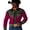 Brick Red@GC@, variant on Mens Western Cowboy Shirts Long Sleeve Buttons Down Shirts for Men Trendy Embroidered Lapel Soft Lightweight Tops