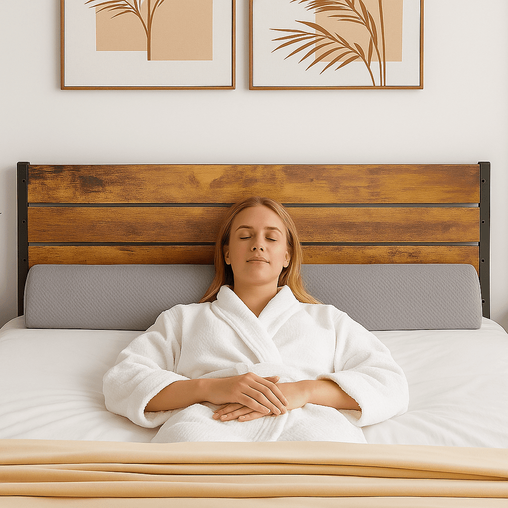 LIFERECORD Bed Wedge Pillow for Headboard Gap | Bed Gap Filler | Modern Stylish Pillow to Fill Gap Between Headboard and Mattress, King Size