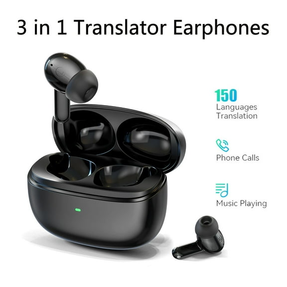 Translator Earbuds, Intelligent Instant Voice Translation Headsets In 150 Languages, Wireless Travel Headsets, Support 4 Translation Modes