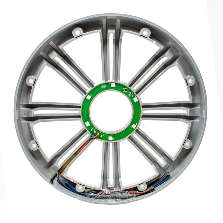 Kicker 45KMF104 10 Inch LED Marine Subwoofer in Silver Ohm each