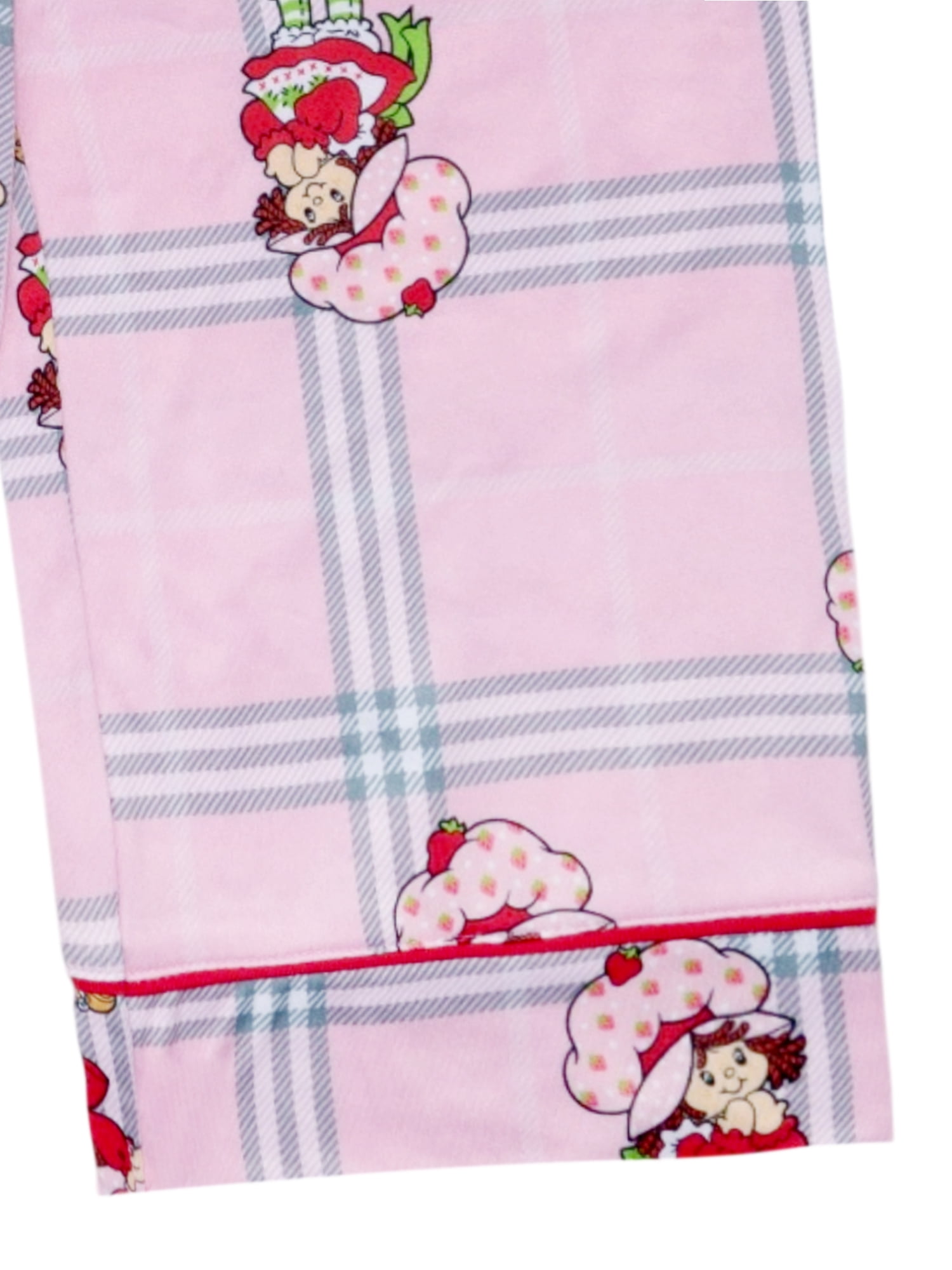 Strawberry Shortcake Girls Button Front Top and Pants Pajama Set, 2-Piece, Sizes 4-12