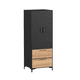 thumbnail image 4 of Closet, Armario, Ropero organizador, 2 puertas y zapatera Negro, 4 of 5
