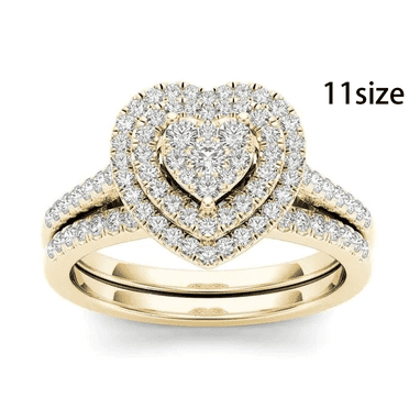 DESIGNICE Rings for Women Shape of Mind Engagement Rings for Women Suitable for All Occasions Wedding Ring Size 11