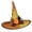 Orange-01, variant on Xfvqtps Womens Witch Hat Lace Rhinestone Veil Mysterious Festival Party Carnival Accessory Fascinators Hats White