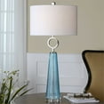 thumbnail image 4 of Uttermost Navier Crystal and Metal Table Lamp in Blue/Nickel/White, 4 of 4