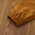 thumbnail image 6 of Cethrio Boys Cargo Pants, Relaxed Fit Multi-pocket Elastic Bottom Casual Summer Joggers Orange Size 8-9 T, 6 of 6