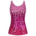 thumbnail image 5 of PrettyGuide Women's Sequin Top Shimmer Glam Sparkle Tank Top Vest Tops, 5 of 7