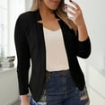thumbnail image 1 of IMENGL Veste de Petit Tailleur Décontractée Unie, Noir 4TG, Taille M-5TG, 1 of 5
