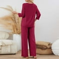 thumbnail image 4 of enyan Womens 2 piece Outfits Lounge Sets Sweatsuits Hoodies Long Sleeve Sweat Set Fleece Fall Fashion Clothing 2025 Women'sSweatsuits Hot Pink,XXL, 4 of 7