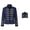 Blue, variant on Womens Stand Collar Gold Button Uniform Jacket Long Cuff Band Oversized Cropped Cut for Cosplay Party Stage Performance Green S