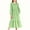 Green, variant on CYRBOKO Dresses for Girls, A-line Party Long Sleeve Gradient Mid-Length Dresses Wine Size 6-7T