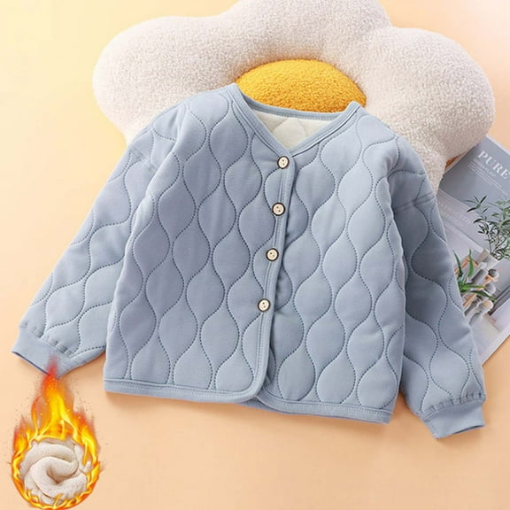 Baby Boys Girls Winter Coat Cartoon Printed Solid Color Lightweight Coat Windproof Down Jacket for Baby Girls Toddler Girls Spring Jacket 18-24 Months