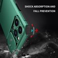 thumbnail image 4 of Compatible with iPhone 14 Pro Max Case with Slide Camera Cover, iPhone 14 Pro Max Phone Case with Stand Shockproof Hard PC Cases (Dark Green), 4 of 14