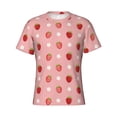 thumbnail image 3 of Naloa Strawberries Men's T-Shirt Sport T-shirt Men's Basic Tee Casual Men's Shirt, Round Neck, Short Sleeves - Small, 3 of 5