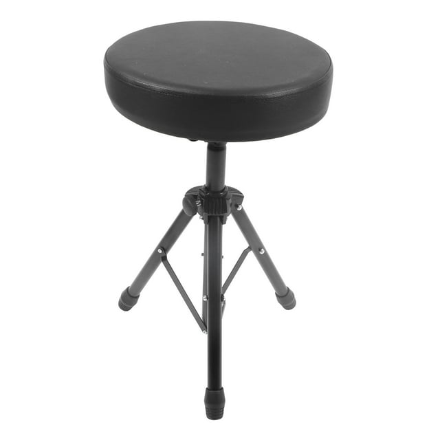 Drum Throne, Support Adjustable Height Non Deform Non Slip Drum Stool Padded with Stand for Percussion