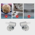 thumbnail image 4 of Slow Closes Toilet Seats Hinges Replacement Set Soft Landing Toilet Component Toilet Seats Hinges for Home or Commercial Use, 4 of 9