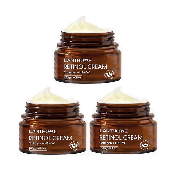 3 Pcs Lanthome Sérum pour le Visage au Rétinol Anti-âge pour les Yeux