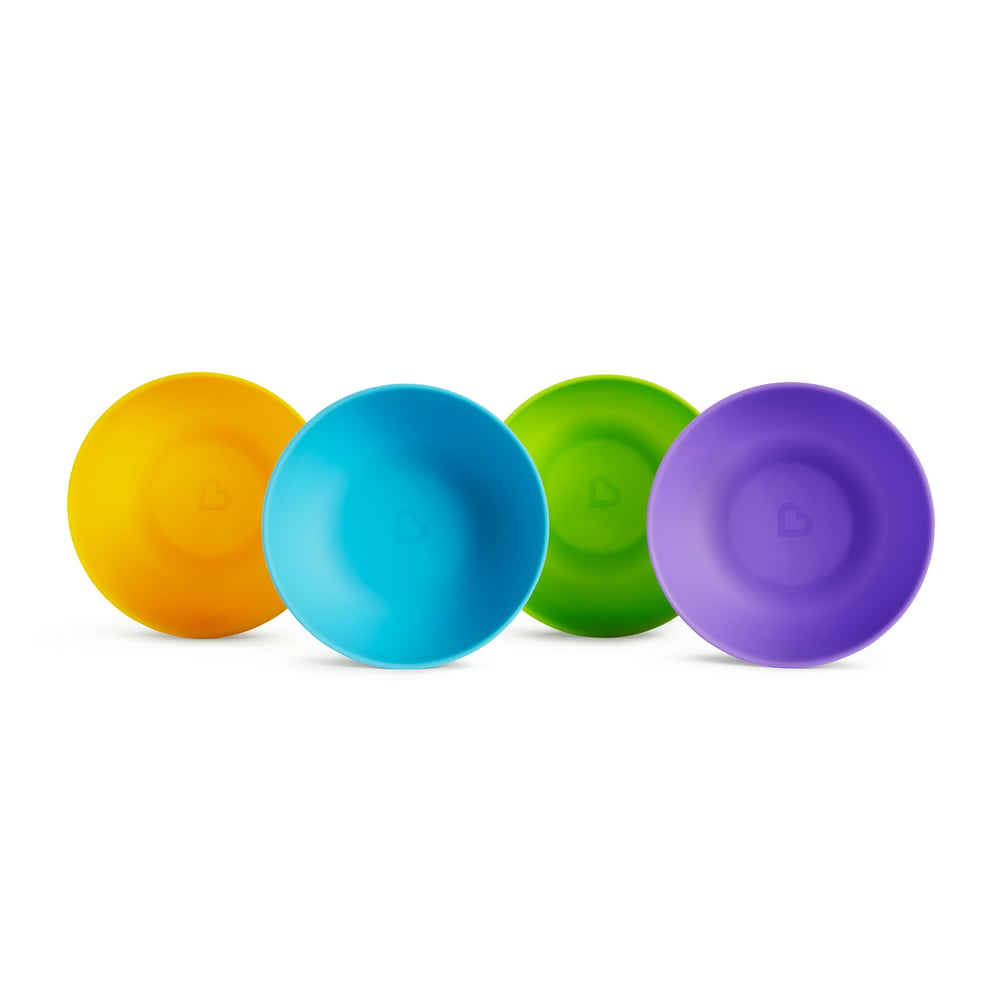 Munchkin Multi Toddler Bowls, 4 Pack, BPA Free