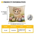 thumbnail image 2 of Covers Clearance! YZEGDCH Easter Rabbit Pillow Covers 18x18 Inch Spring Cushion Case Decoration for Home Bedroom Couch Sofa Decor Easter Gift, 2 of 5
