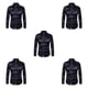 thumbnail image 1 of Minnieouse Camisa transpirable para hombre Satén con mangas largas - Trabajo Boda o hogar Camisa para hombre Formal Manga larga Grande negro XL Type2 NO2, 1 of 6