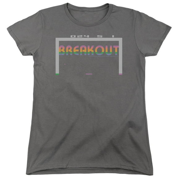 Atari Breakout 2600 S/S Women's T-Shirt Charcoal