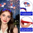 thumbnail image 3 of AZXY Fourth of July Accessories,4th of July Hair Accessories,Independence Day Hair Bands for Party Supplies,Red White and Blue Patriotic Accessorie for Women Girls, 3 of 6