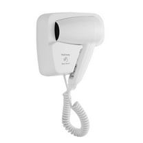 HXRH 1 Pack Bathroom Hair Dryer, Hotel Wall Mounted Hairdryer, Blow Dryer with Stand Rack,Home Bathroom Accessories,Fast Drying,for Domestic and Commercial (White)