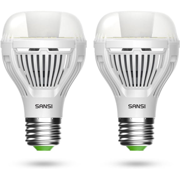 Dusk to Dawn LED Outdoor Light Bulb A19, 100 Watt Equivalent Energy Efficient 13W 5000K Daylight 1300LM Outdoor Light Bulbs, E26 Standard Base Light Bulbs for Porch Patio Yard Garden, 2-Pack