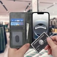 thumbnail image 6 of for iPhone 16e PU Leather 2 in 1 Case, Detachable Magnetic Wallet Case with Card Holder, Removable Flip Folio Cover with Stand Shockproof Protective Phone Cover, Compatible with MagSafe, Darkgreen, 6 of 8