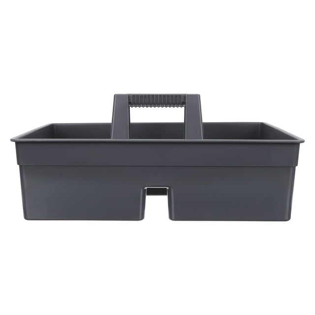 Caja de almacenamiento para herramientas de limpieza de plástico con asa portátil