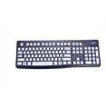 thumbnail image 1 of Leze - Couverture de Protection de Clavier en Silicone Ultra Mince pour Logitech Modèles MK120 K120 - Blanc, 1 of 3