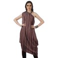 thumbnail image 2 of Moomaya Robe Kurti Sans Manches à une Épaule Imprimée pour Femmes, Vêtement de Créateur Boho pour Fête, 2 of 7