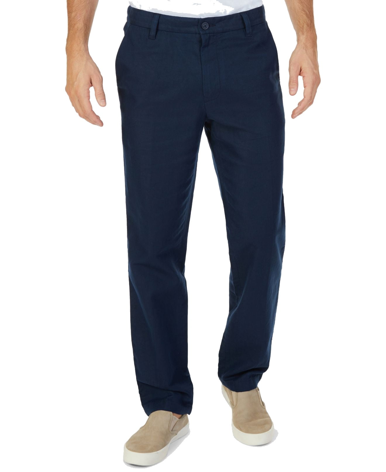 Nautica - Mens Pants Navy 32x30 Classic-Fit Straight Flat-Front 32 ...