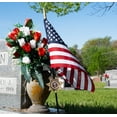 thumbnail image 5 of Allied Sheriff Veteran Grave Marker With 30 Inch Tall American Cemetery Flag, 5 of 5