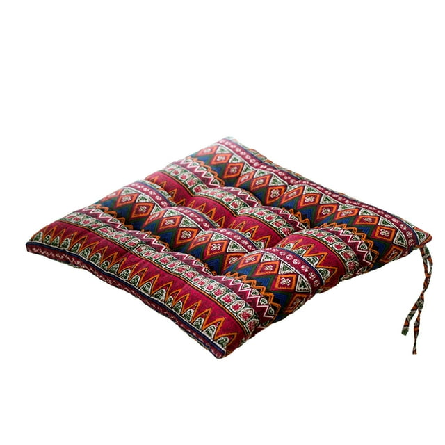 Office Chair Cushion 18 In Diameter 45 cm Round Seat Pad With Multicolor Cloth Cover For Home Kitchen And Office Use