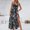Multicolor, variant on Viadha Summer Dresses for Women 2024 Vacation Women's Fashionable Sleeveless V Neck Holiday Style Printing Loose Long Dress