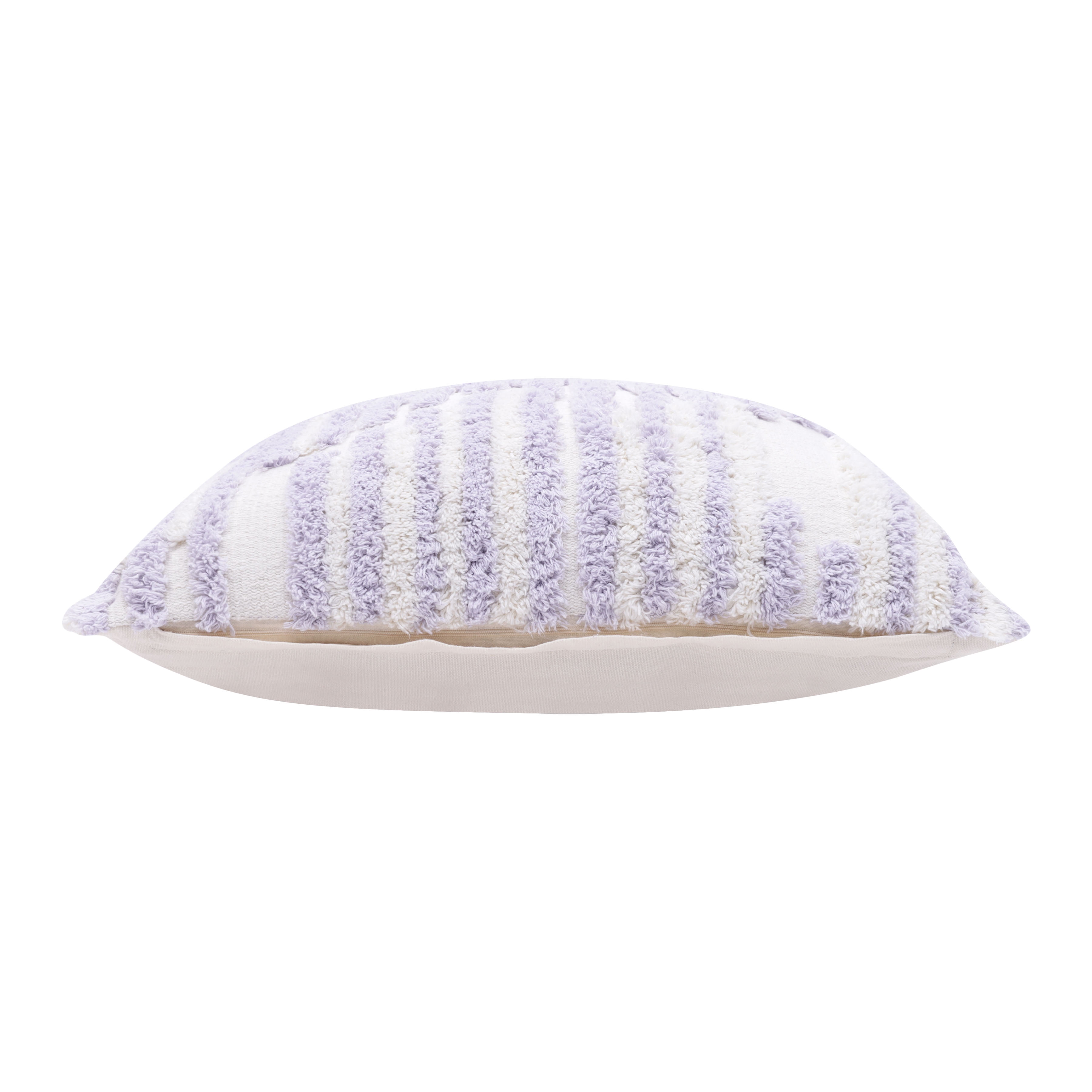 Harlow Hill Stacy Garcia 22" x 22" Lilac/White Geometric Cotton Adult Decorative Throw Pillow Cover