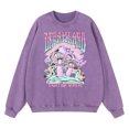 thumbnail image 4 of Sudadera con capucha vintage desgastada con estampado Dreamland Enjoy The Moment para hombre, ropa deportiva de moda de algodón, ropa cálida, sudadera informal holgada, 4 of 5